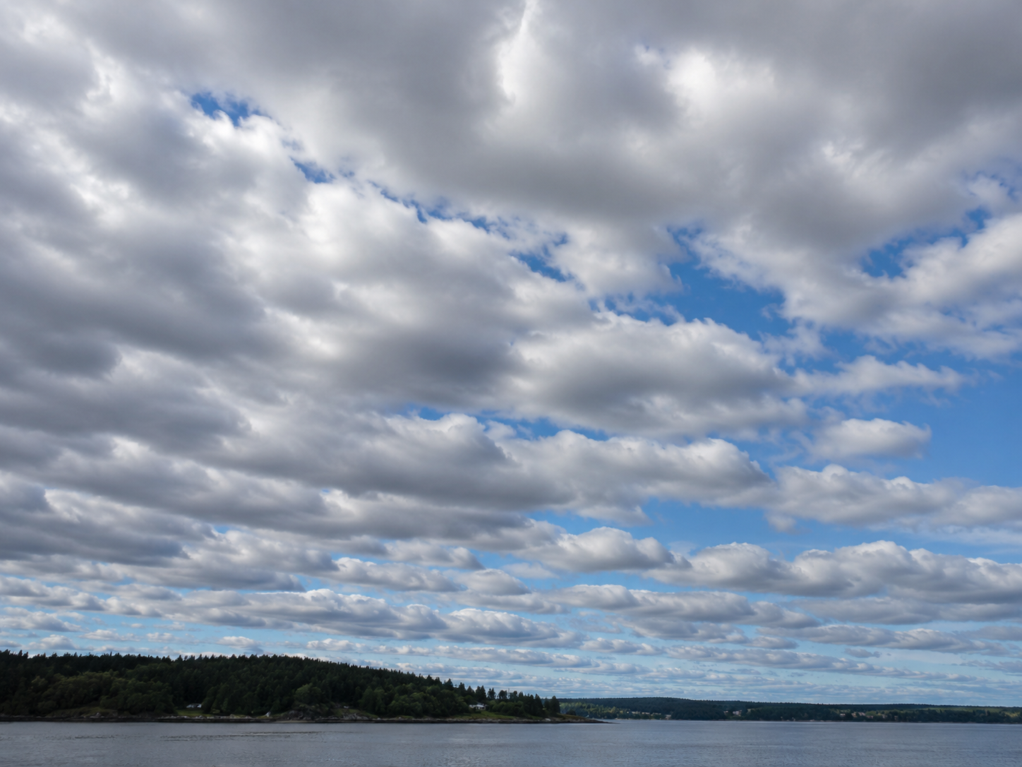 Stratocumulus clouds: A lumpy, low blanket of cloud broken into rolls or patches.